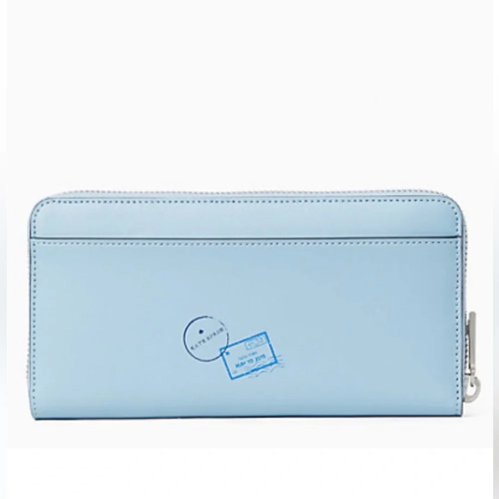 New! Kate Spade fresh water Bon voyage off the grid large continental wallet.